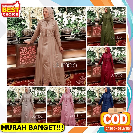 Gamis Bordir Crinkle Air Flow Jumbo Wanita Muslimah Jira Dress Mewah Elegan Kekinian Fashion Wanita 
