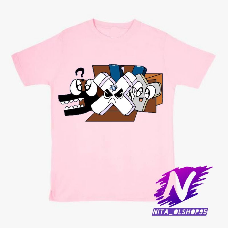 baju alphabet lore roblox minecraft kaos anak