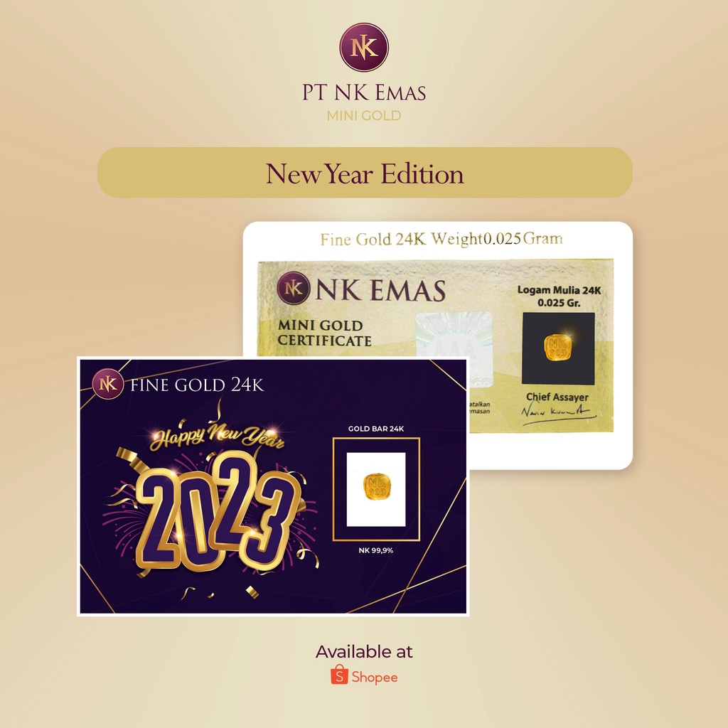 5 Pcs NK Mini Gold 0.025 Gram (New Year Envelope Edition) B