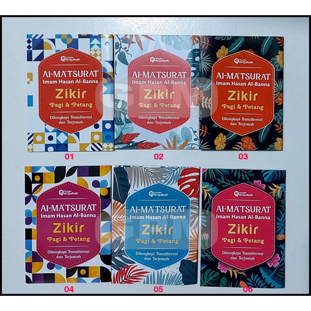 Buku Saku Zikir Pagi &amp; Petang Al-Ma'tsurat | Latin &amp; Terjemah | Full Color | Qudwah