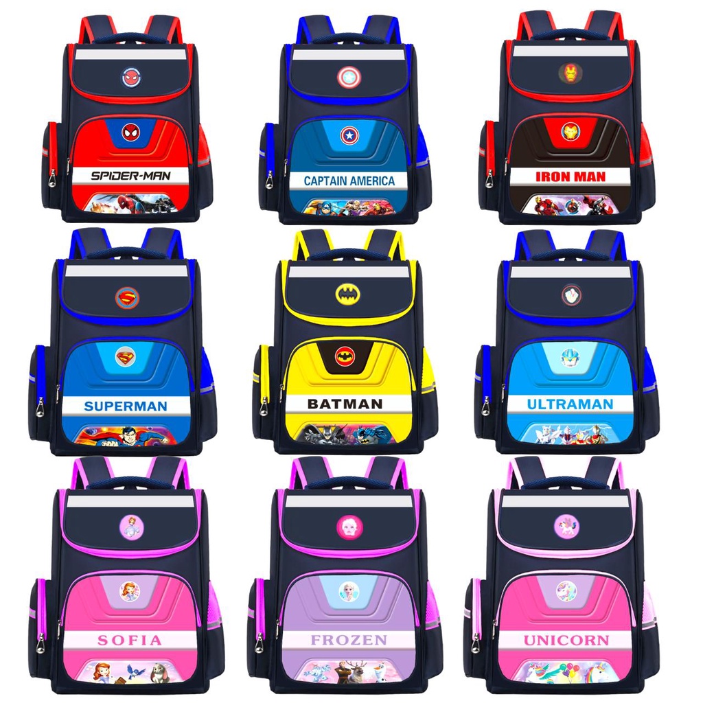 SMARTGIRL NEW TAS RANSEL ANAK SEKOLAH CEWEK COWOK IMPORT UNTUK ANAK SD 3D 00360-00368