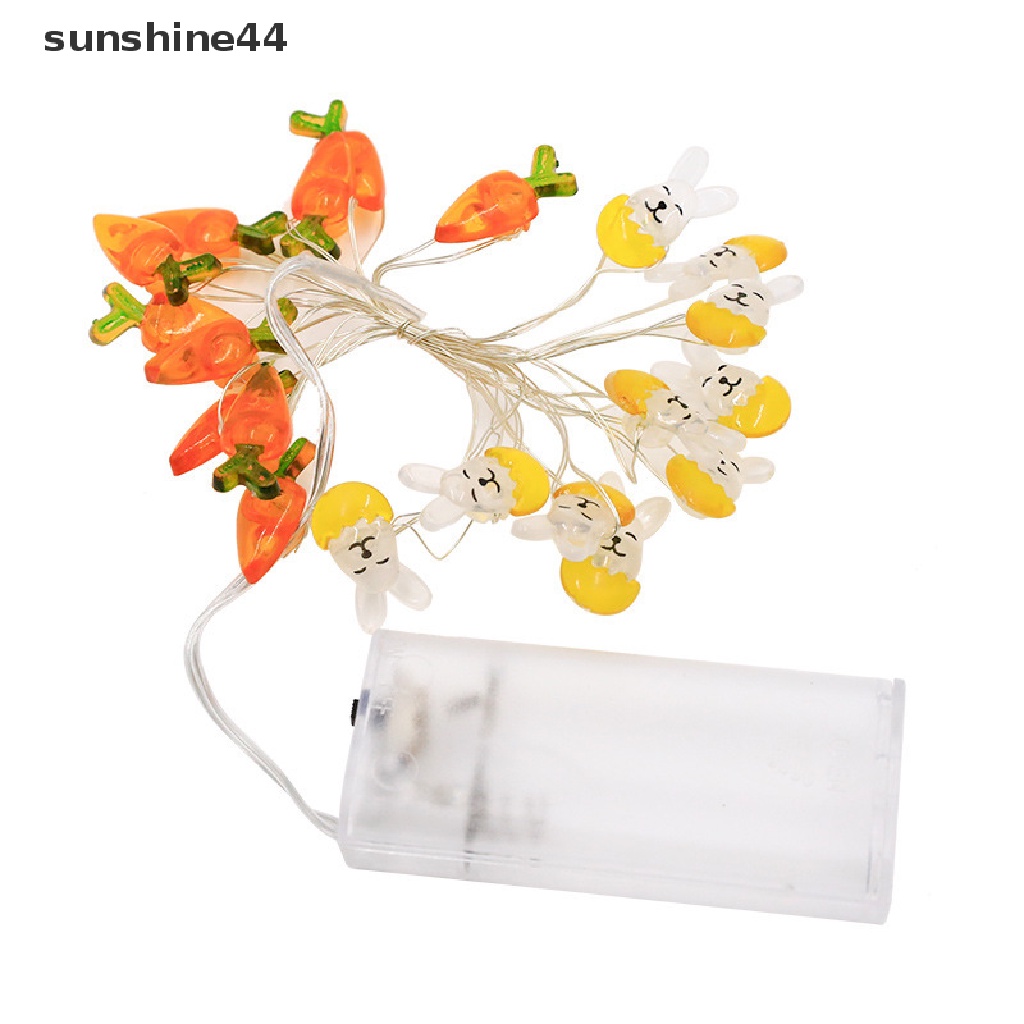 Sunshine 1Pc 1M LED Bunny String Lights Paskah Dekorasi Nikmat Pesta Dengan Kotak.