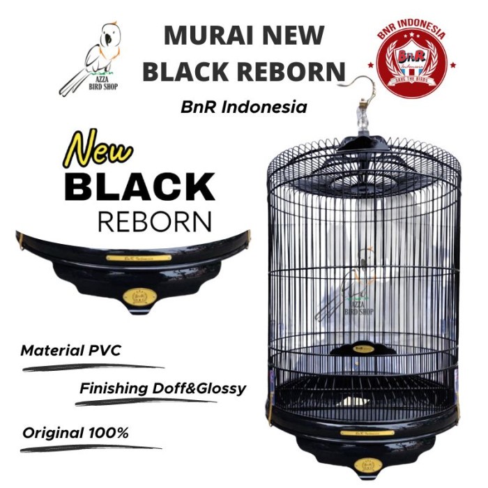 Kandang Burung Sangkar Kandang Murai Bnr Pvc Black Reborn / Pvc Rubicon New