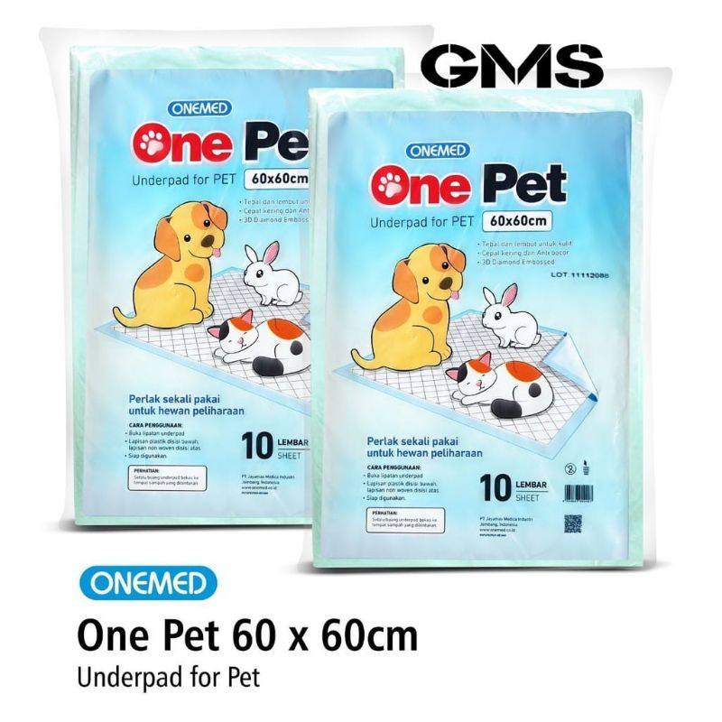 Underpad One Pet Onemed / Toilet Training / Undepad Untuk Anjing Kucing Hewan Kesayangan