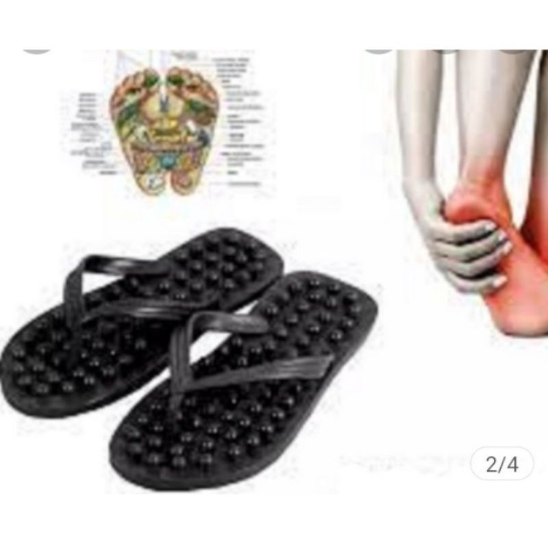 sandal duri nya besar , sandal refleksi , sandal kesehatan , memper lancar peredaran darah , di kirim stok warna yg ada