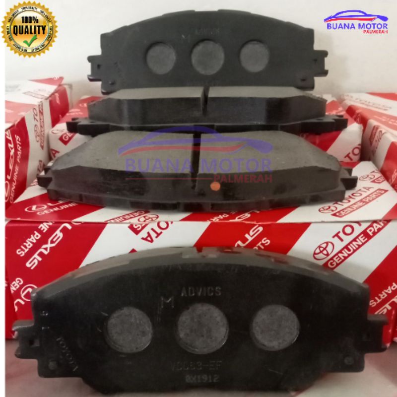 Kampas Rem Depan Toyota Sienta/New Altis/Nav1/Voxy Original 04465-YZZR3