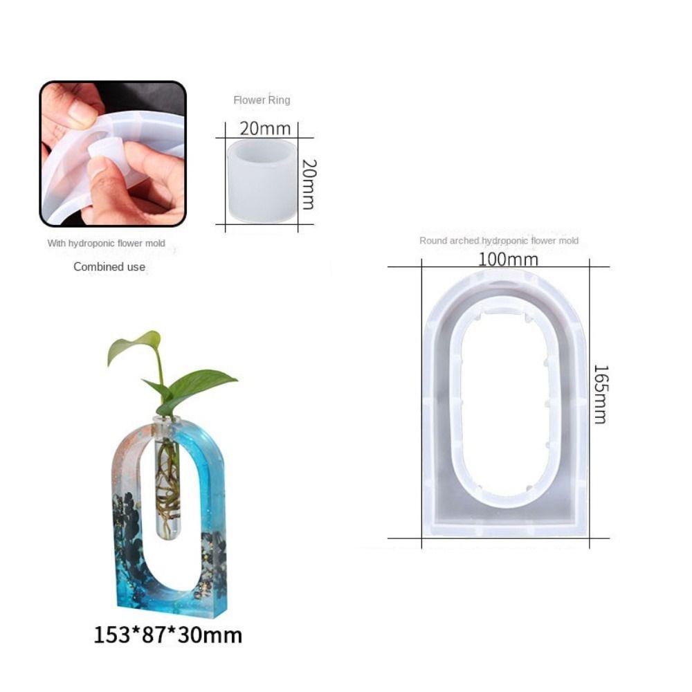 Solighter Vas Bunga Cetakan Silikon DIY Membuat Perhiasan Alat Casting Resin Kerajinan Epoxy Resin Mold