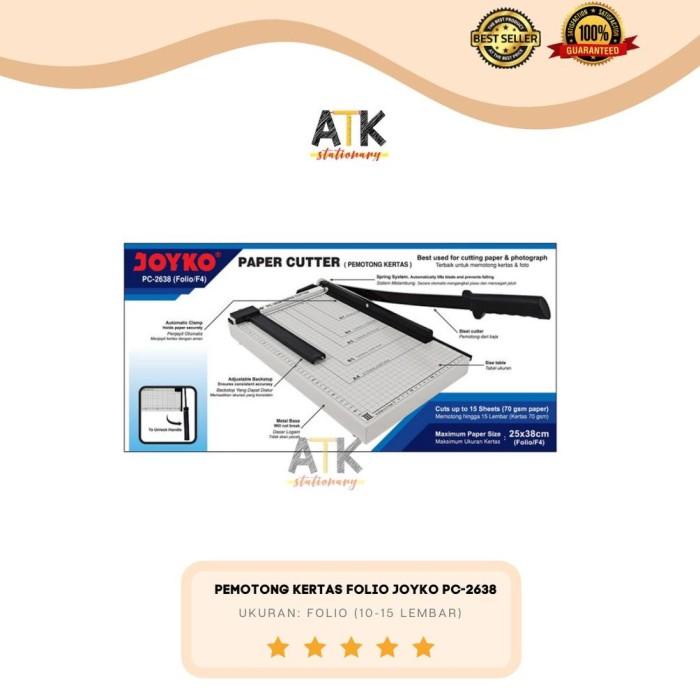 

Termurah Alat Pemotong Kertas ( Paper Cutter) Joyko Ukuran Folio atk