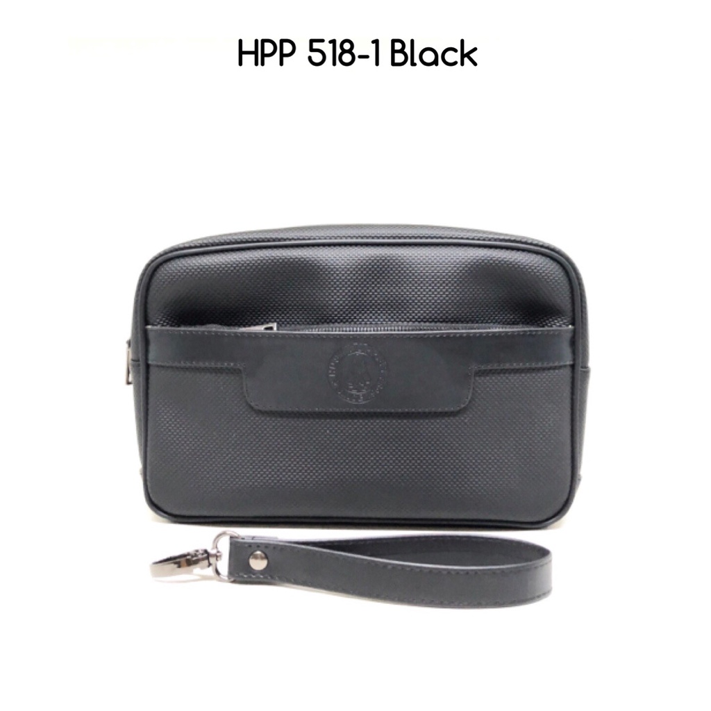 handbag pria hush puppies 518-1 black premium handbag murah handbag import handbag cowok