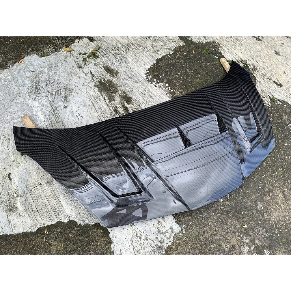 Kap Mesin Honda Jazz GE8 Fiber Carbon Kevlar