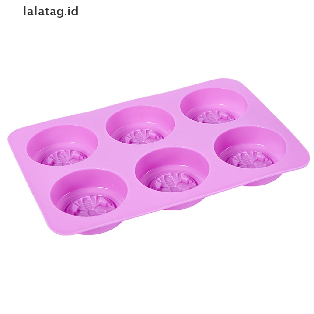 [lalatag] Silikon 6rongga Cetakan Sabun Bentuk Lebah Fondant Cetakan Kue Aksesoris Baking [ID]