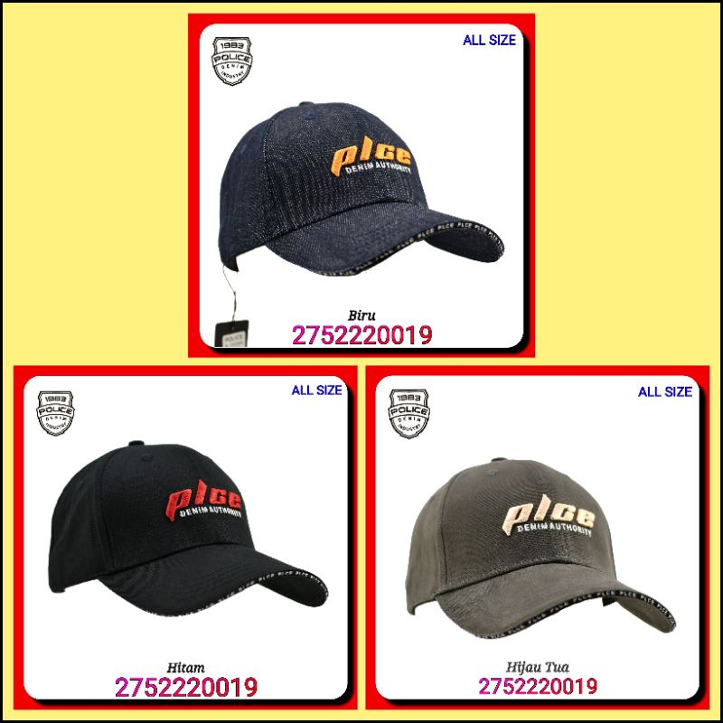 Topi Pria Police Denim Industry 2752220019