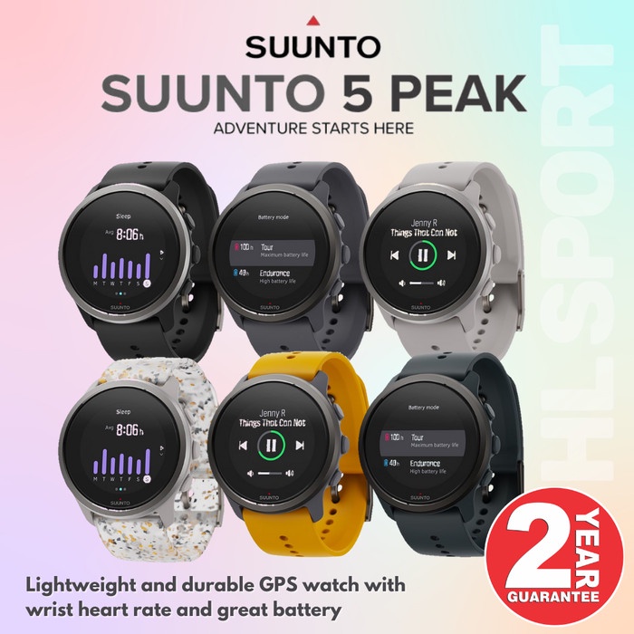 Suunto 5 Peak Lightweight GPS Multi Sport Smartwatch