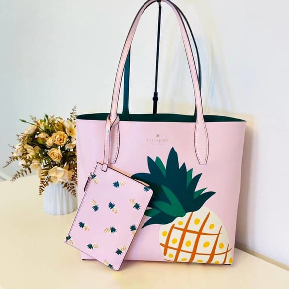 Kate Spade Colada Tote Pineapple Pink