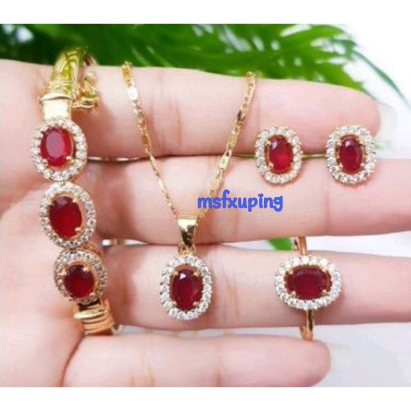 Xuping Set Perhiasan Wanita Permata Diamond 2510d