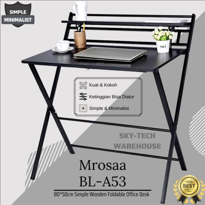 Meja Kerja Lipat Minimalis Besar panjang 82, lebar 50, Tinggi 92,5 cm