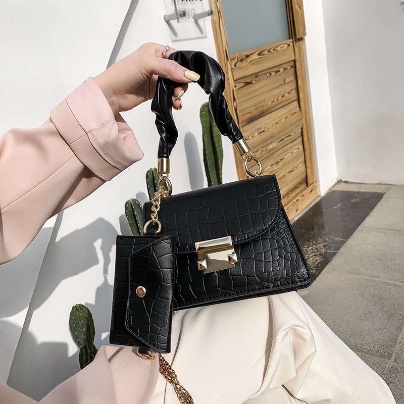 Tas Selempang Wanita Croco 2in1  P112