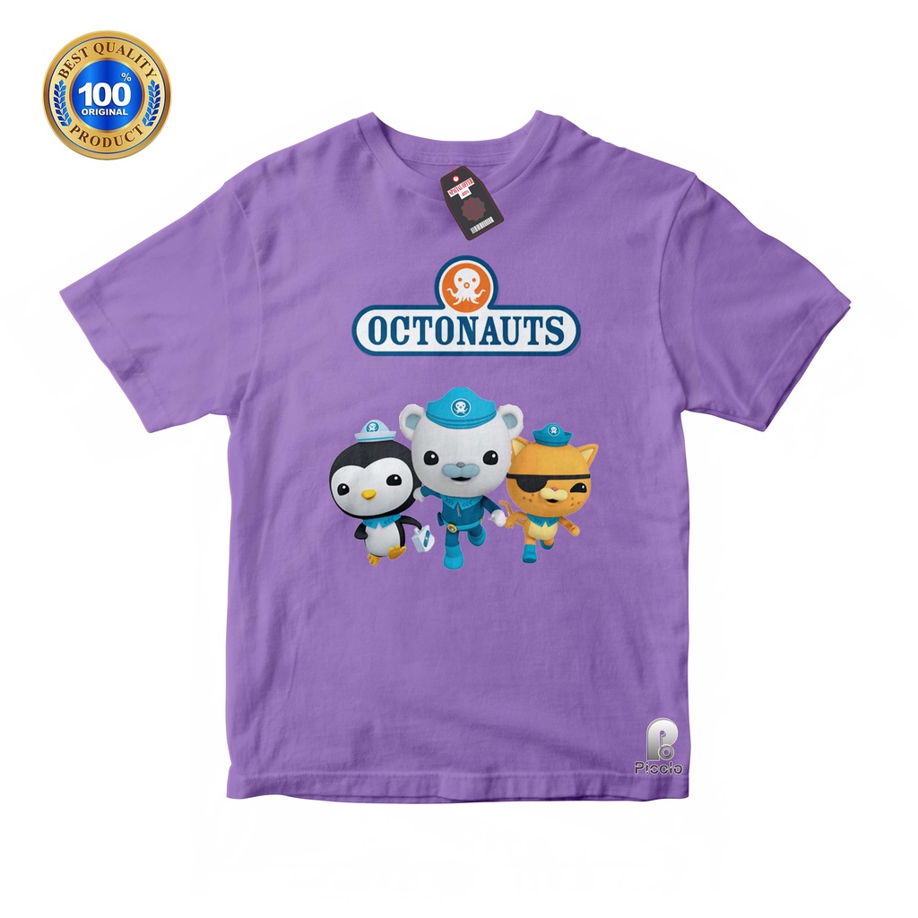 BAJU ANAK KAOS ATASAN ANAK MOTIF OCTONAUTS UNISEX Bahan COTTUN (FREE NAMA)