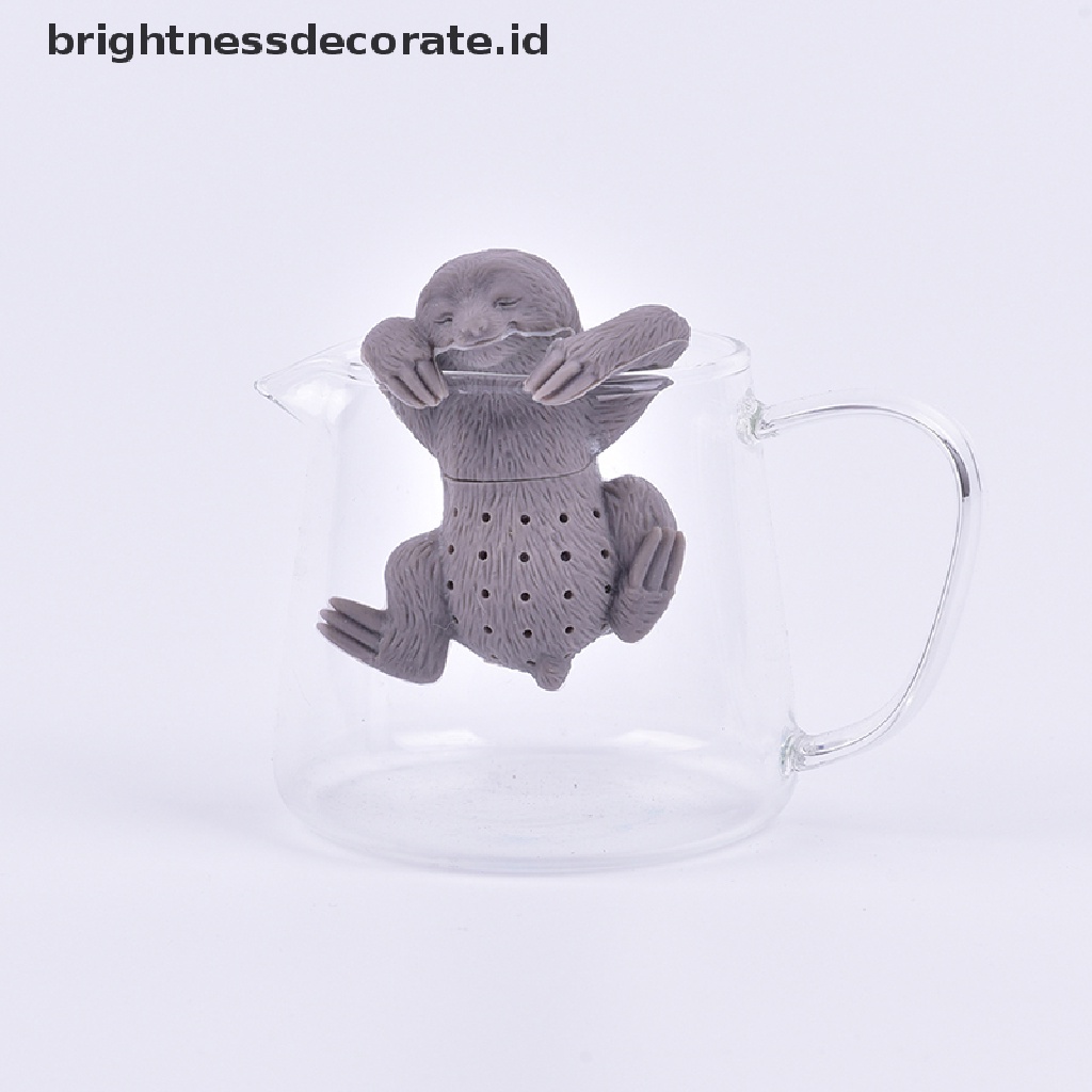 [Birth] Silikon Tea Infuser Creative Safety Tea Bag Filter Saringan Teh Sloth Tea Bag [ID]