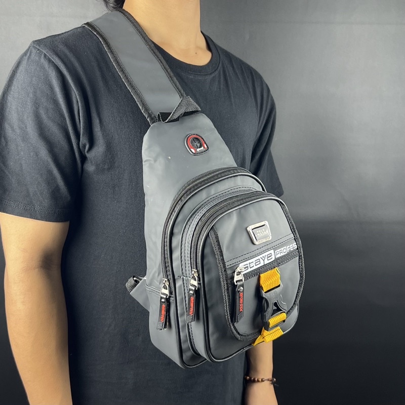 Slingbag Waterproof Original Polo Amstar  Tas Pundak Anti Air Tas Selempang Bahu Pria dan wanita