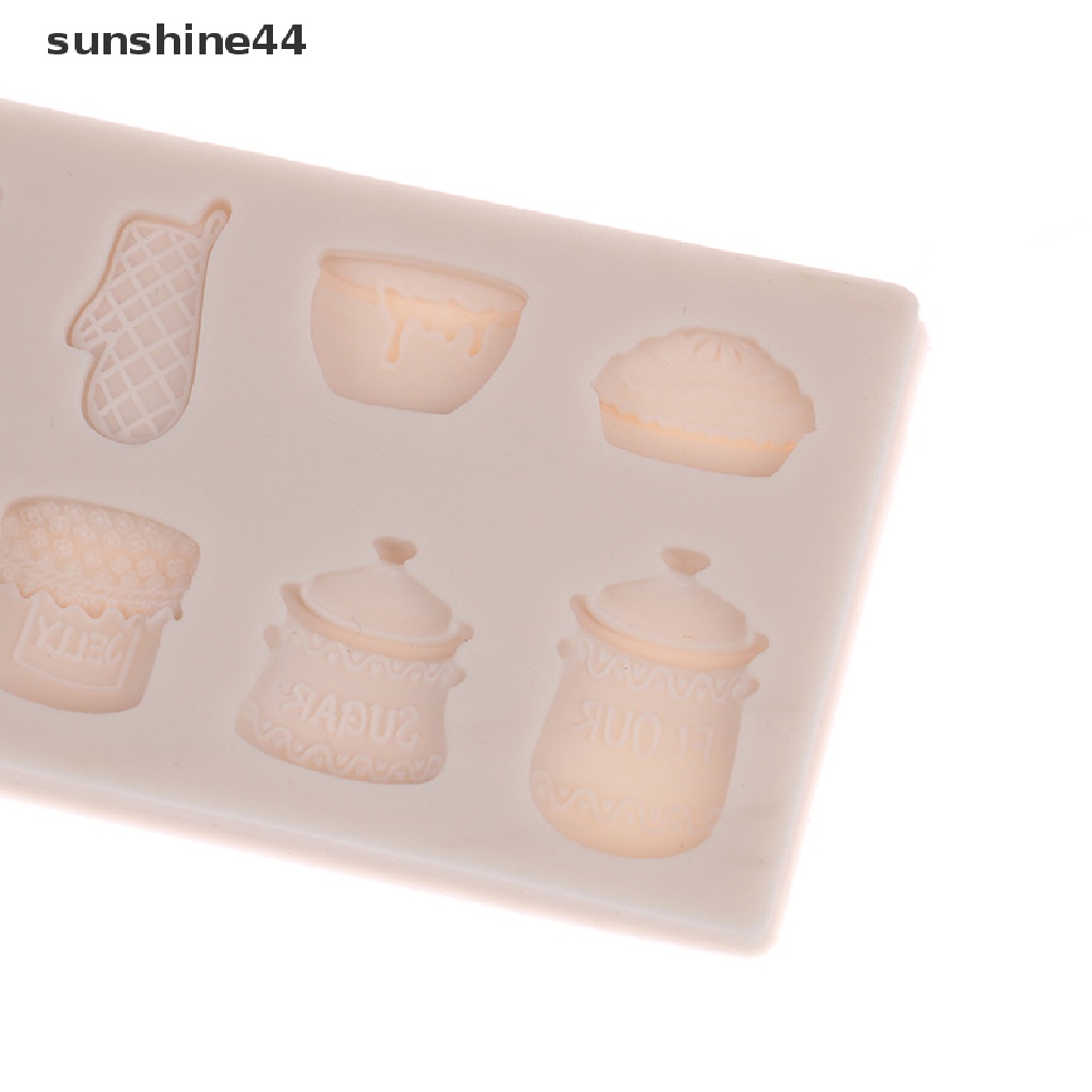 Sunshine Bakeware Cetakan Panci Dan Wajan Bentuk Cetakan Silikon Fondant Cake Decorag Tool.