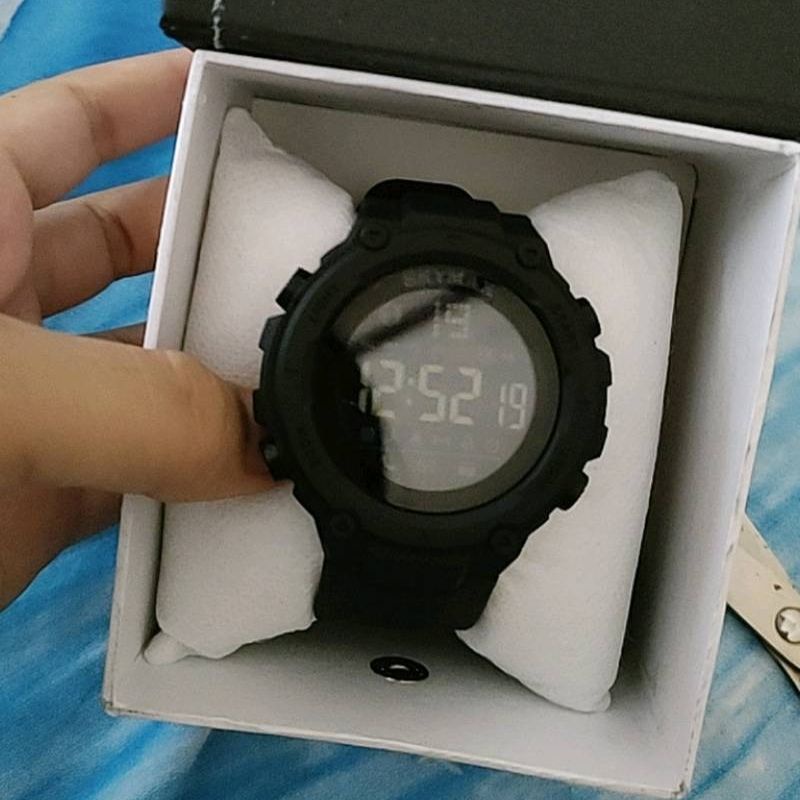 SKYMAX Jam Tangan Digital Sport Pria Cowok Original Anti Air Waterproof Sporty Terbaru Tahan Air Branded Standard Militer Keren