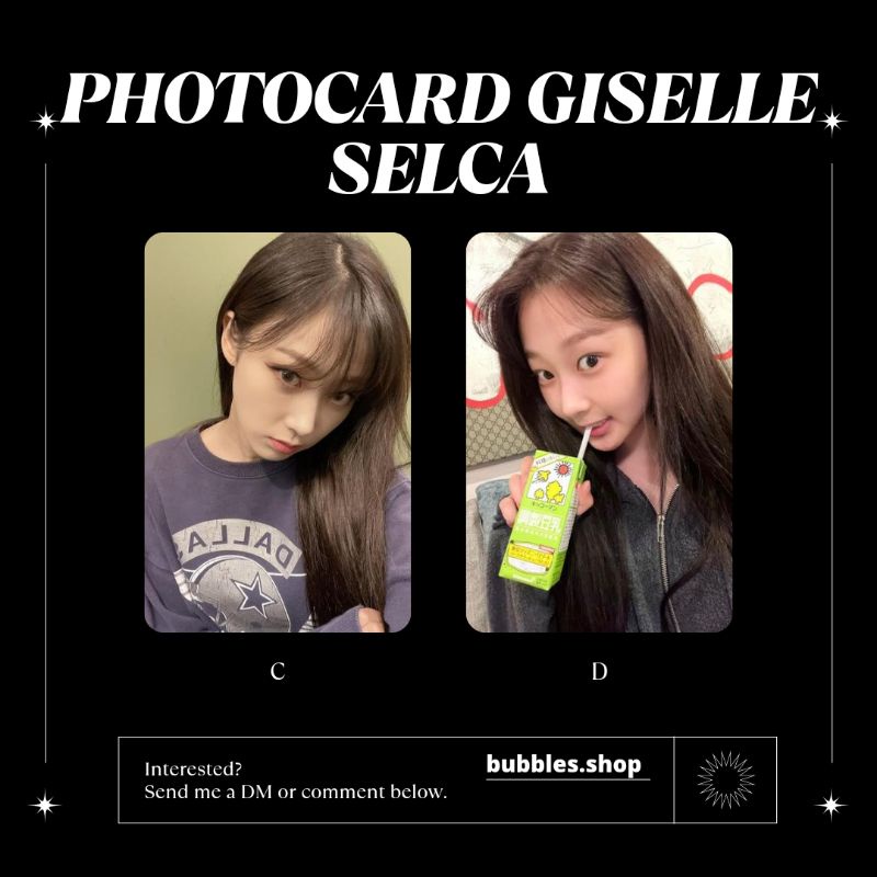 PHOTOCARD UNOFFICIAL GISELLE AESPA SELCA