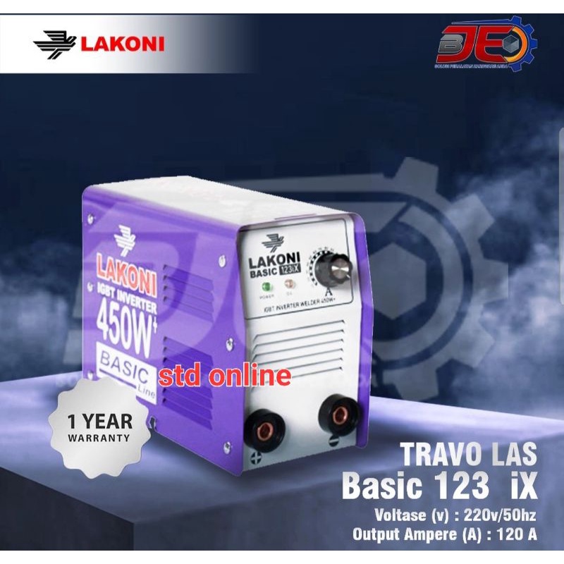 Mesin las trafo listrik inventer 450watt lakoni BASIC 123 ix