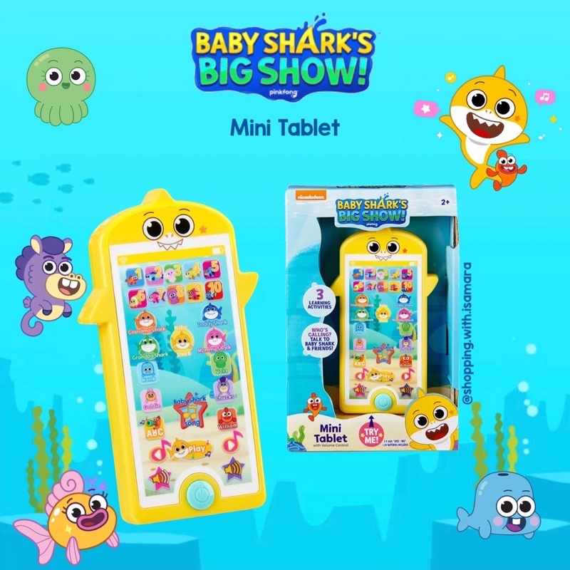 Pinkfong Baby Shark Mini Tablet / mainan smartphone