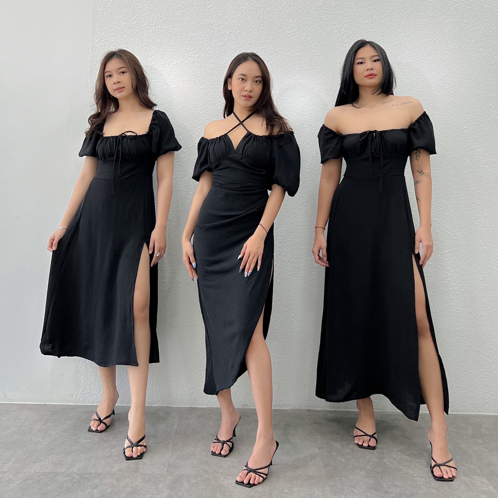 RIMMA DRESS / Midi Dress / Slit Dress / Long Dress / Dress AirFlow