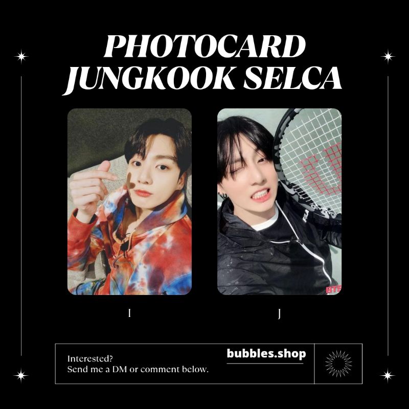 PHOTOCARD UNOFFICIAL JUNGKOOK BTS SELCA