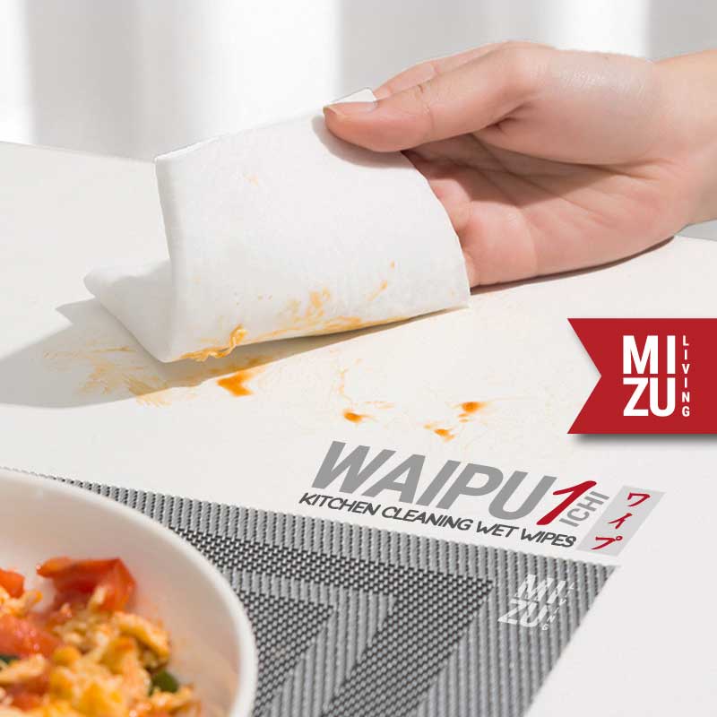 MIZU WAIPU-ICHI Kitchen Cleaning Wet Wipes Tissue Basah Lap Dapur Kompor Tisu Anti Minyak