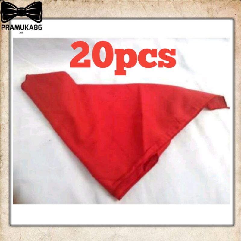 (20pcs) Syal Paskibra Upacara - Scraft Upacara Merah