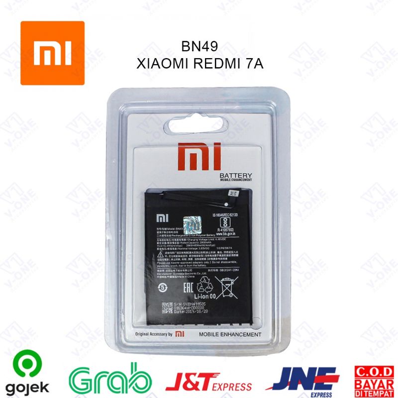 BATTERY REDMI 7A BN49 ORIGINAL - BN49