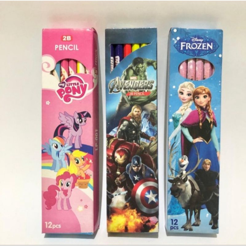 

Serba Murah Pensil 2B Motif Karakter Avengers/Frozen/Little Pony