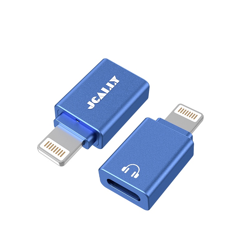 Jcally OTG Adaptor 8pin Pencahayaan Ke USB C Tipe C headset Konversi U disk card reader Transmisi Untuk ios