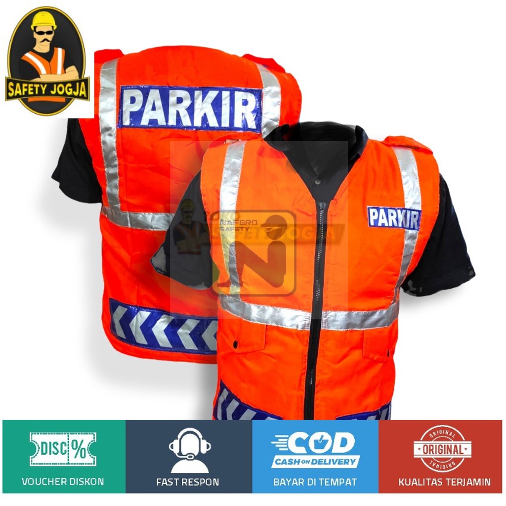 ROMPI SAFETY PARKIR BAHAN PARASUT ROMPI EMBLEM PARKIR