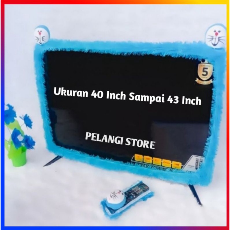Bando Sarung Tv Karakter Ukuran 40-50 Inch Cover Bando Tv Led Jumbo + Sarung Remote 40 42 43 50 inch