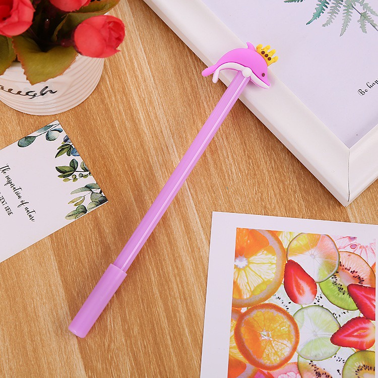 4pcs Pena Pen Pulpen Gel Set Tinta Cair Lumba Lumba GM-ST0161