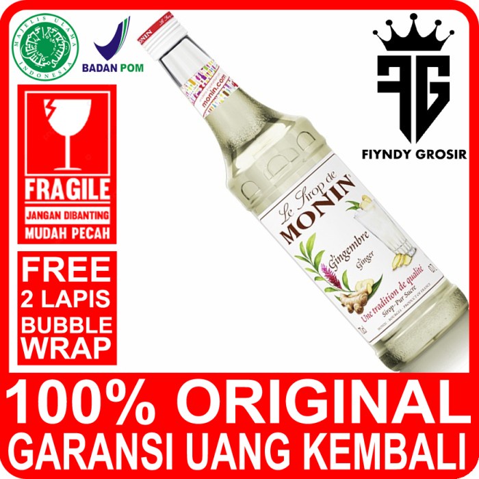 

GINGER SYRUP 700ML MERK MONIN / SIRUP / CAFE / MONIN / KEDAI / KOPI