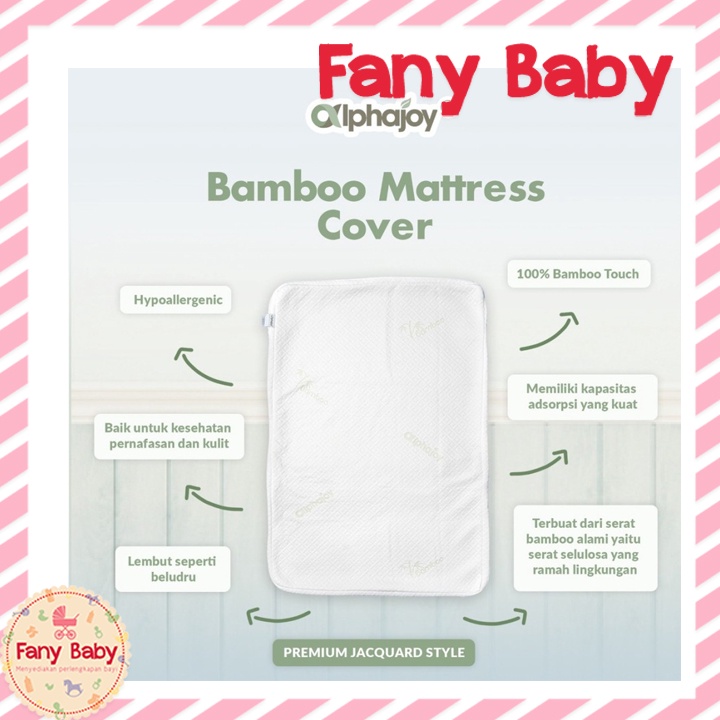 ALPHAJOY BAMBOO MATTRESS COVER / SARUNG MATRAS KASUR BAYI