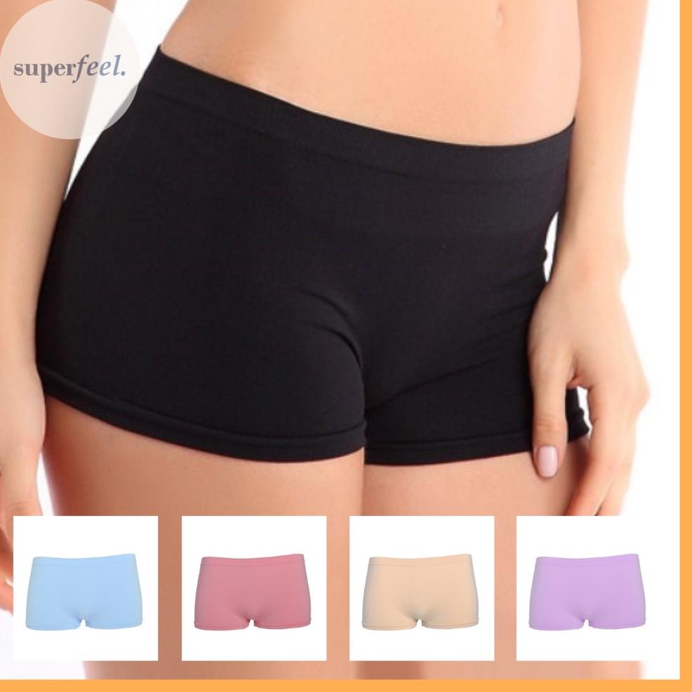 F77 SFL SHORT PANTS CELANA PENDEK HOT WANITA KETAT KATUN MIDI MINI SPANDEX PANT CD KOLOR BOXER PEREM