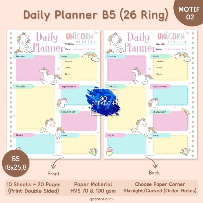 

Kertas Isi Binder Daily Planner 02 (A6 A5 B5)
