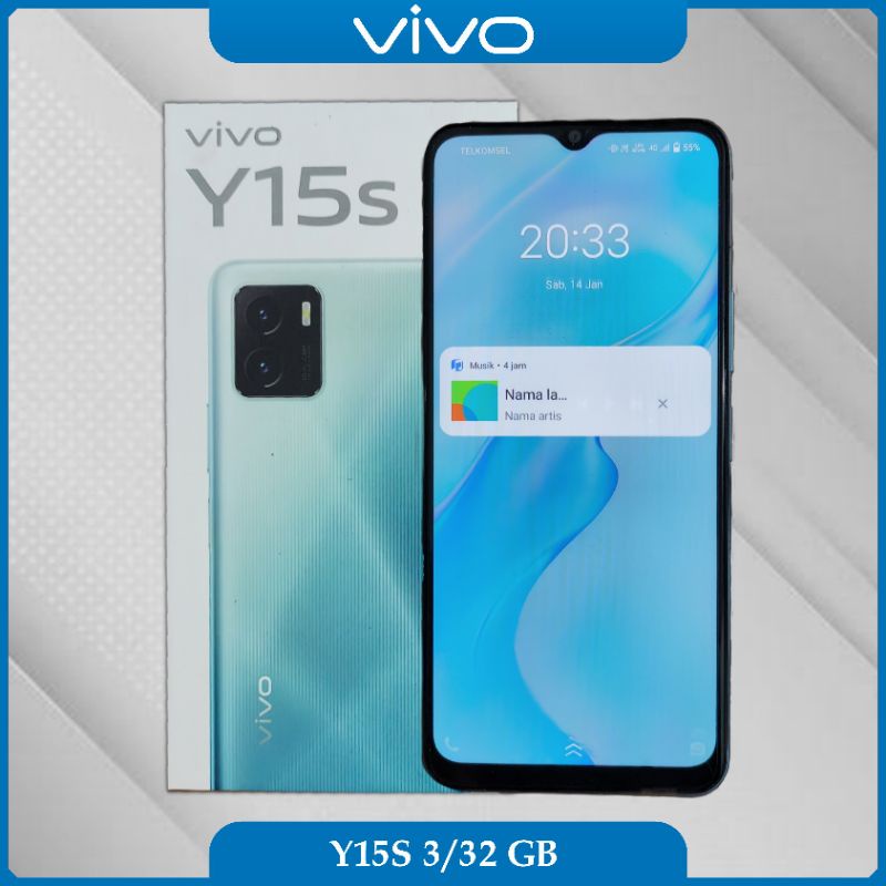 VIVO Y15S RAM 3/32GB SECOND FULLSET