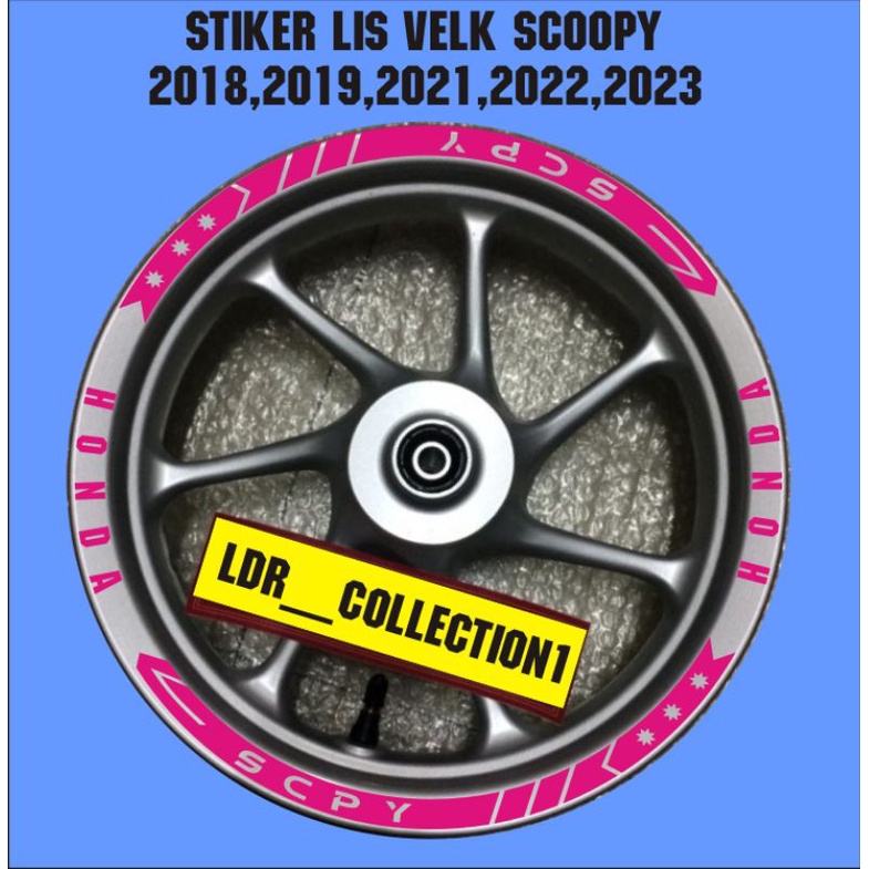 sticker cutting stiker variasi lis velk scpy honda scoopy