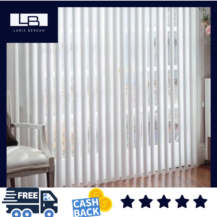 '+'+'+'+] TIRAI VERTICAL BLIND UKURAN L : 2.5 & T : 1.35