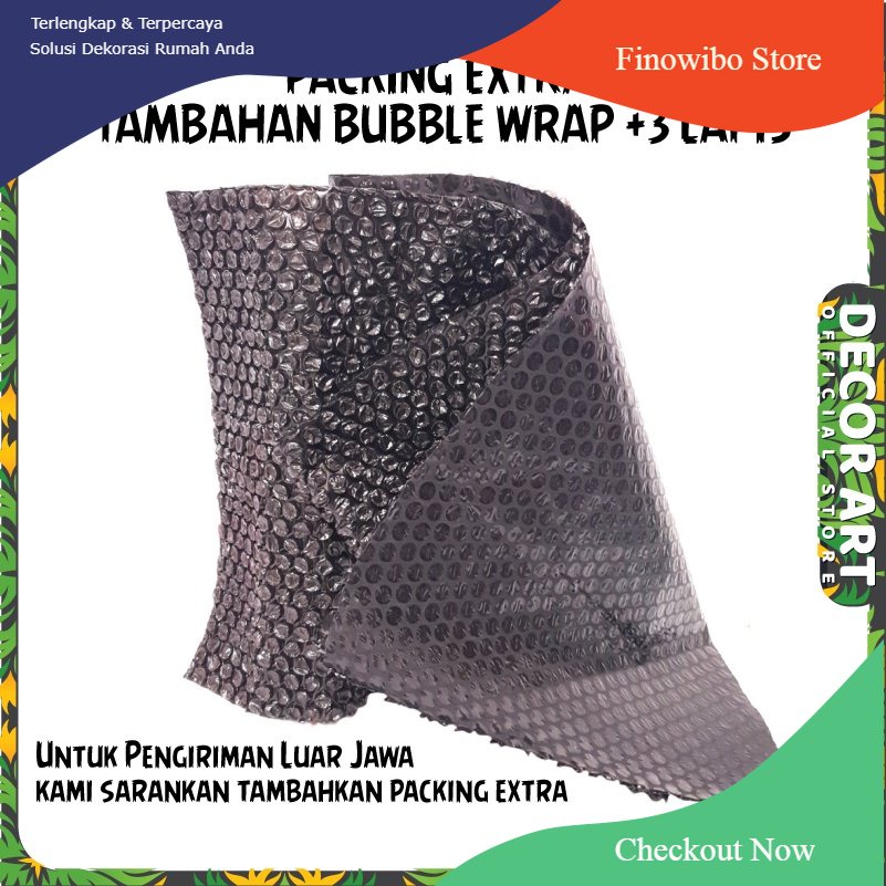 

Finowibo PACKING EXTRA - Buble Wrap / Kardus/Busa / Garansi Kerusakan - AKS