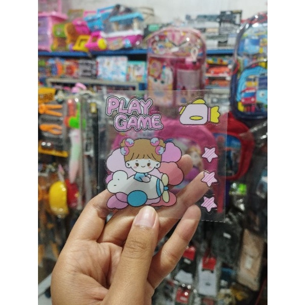 

Sticker Momo Waterproof Gemesh Pink Girl
