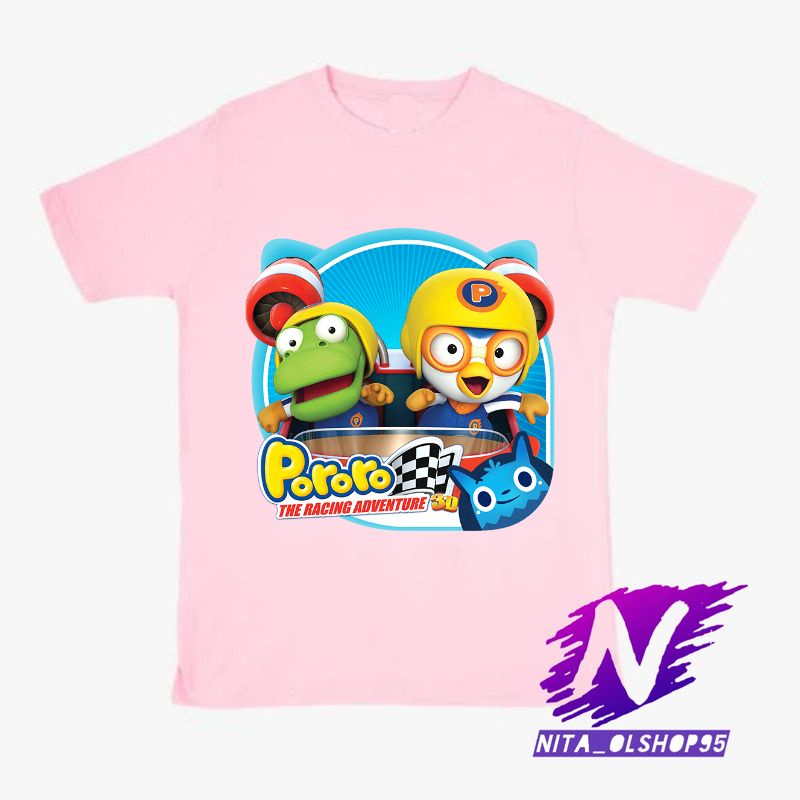 kaos anak pororo racing adventure