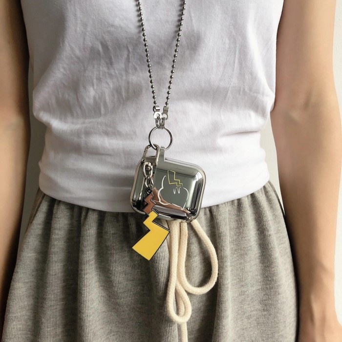 

Yar Sling Lanyard Case Airpods Gen 1 2 3 Pro Chain Pokemon Pikachu Casing